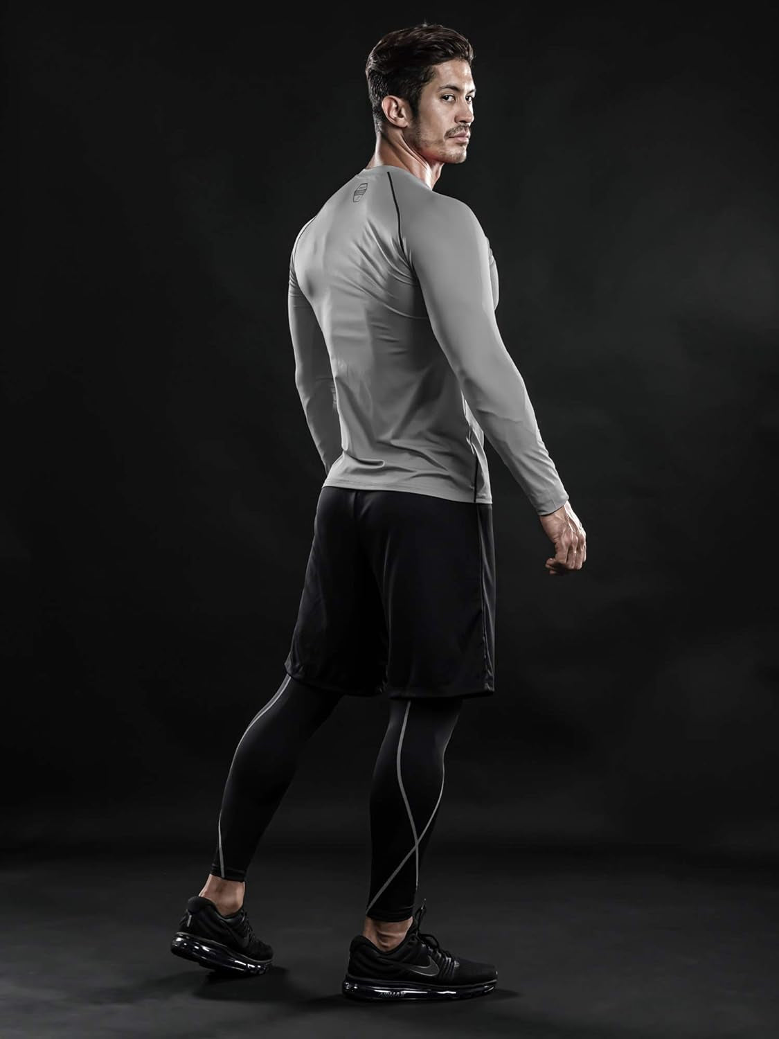 4, 3, 2 or 1 Pack Men'S Compression Shirts Top Long Sleeve Sports Baselayer Workout Running Athletic Active