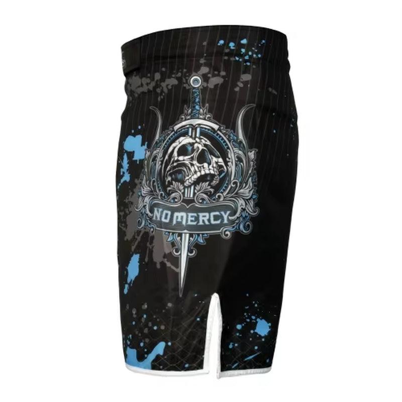 Men'S Skeleton Skull Cool Printing Head Wrestling Pants Muay Thai Boxing Shorts Boxing Shorts Cheap Mma Shorts Muay Thai