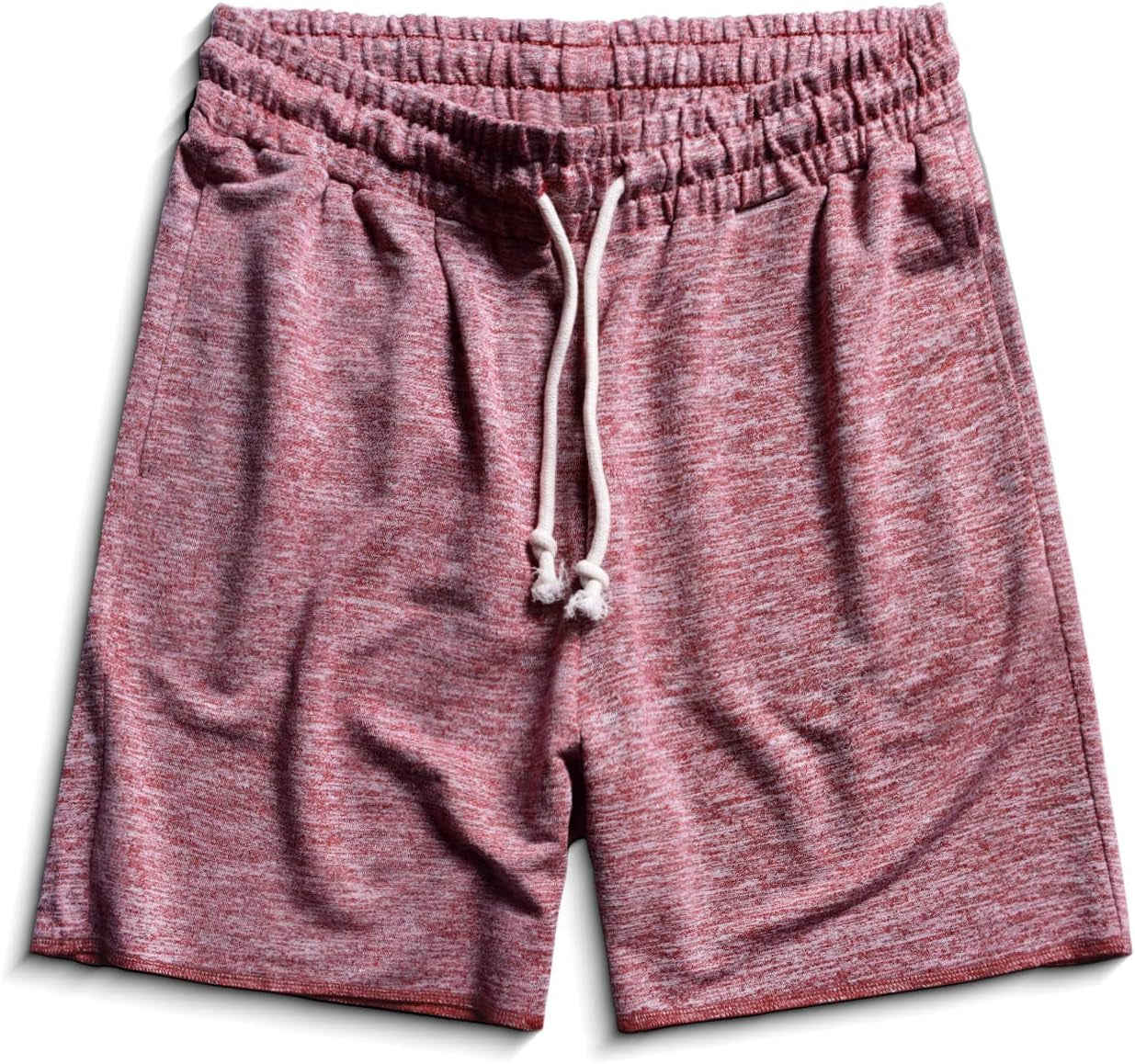 Mens Lounge Shorts Knit Terry Cloth Drawstring Athletic Sweat Shorts with Pockets 6 Inch