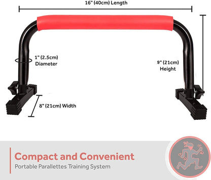 Parallettes Bars for Push Ups & Dip