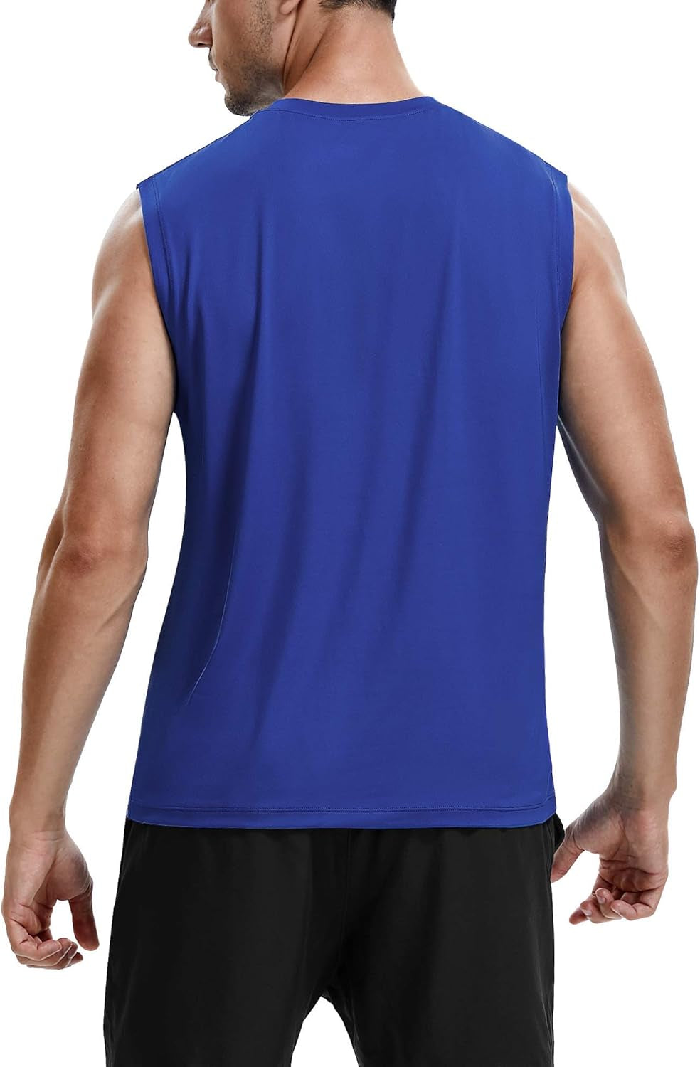 Workout Sleeveless Shirts for Men Athletic Gym Basketball Quick Dry Muscle Tank Tops