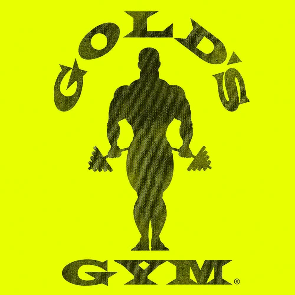 Men'S Gold'S Gym Strongman Logo Shirt (Neon Yellow) (XL)