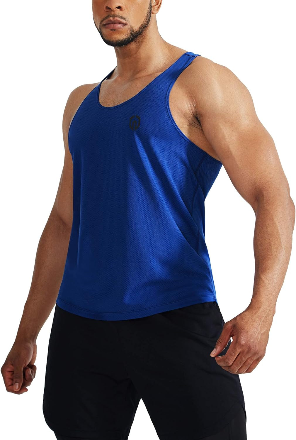 Men'S Workout Running Tank Top Sleeveless Gym Athletic Shirts