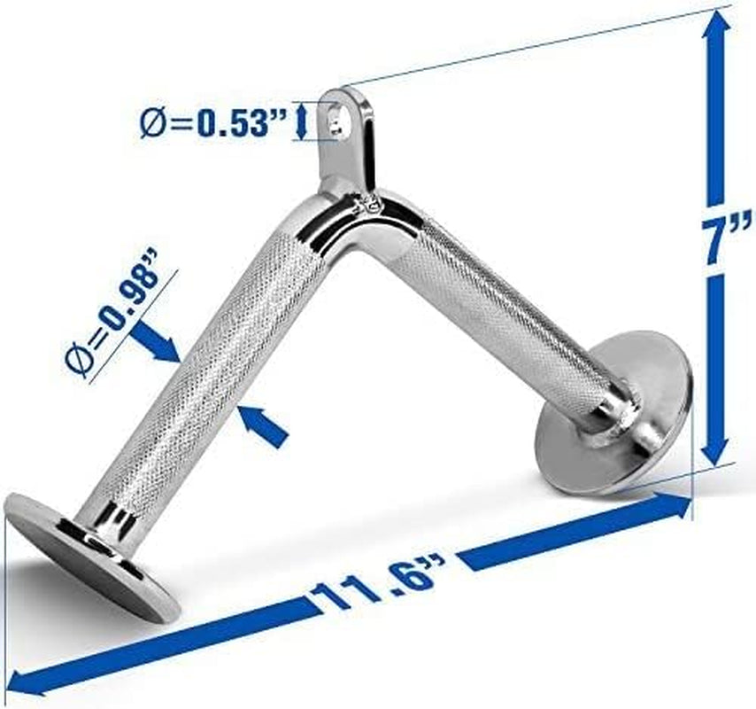 Tricep Press down Cable Machine Attachment Set, LAT Pulldown Attachment, Cable Machine Accessories for Home Gym