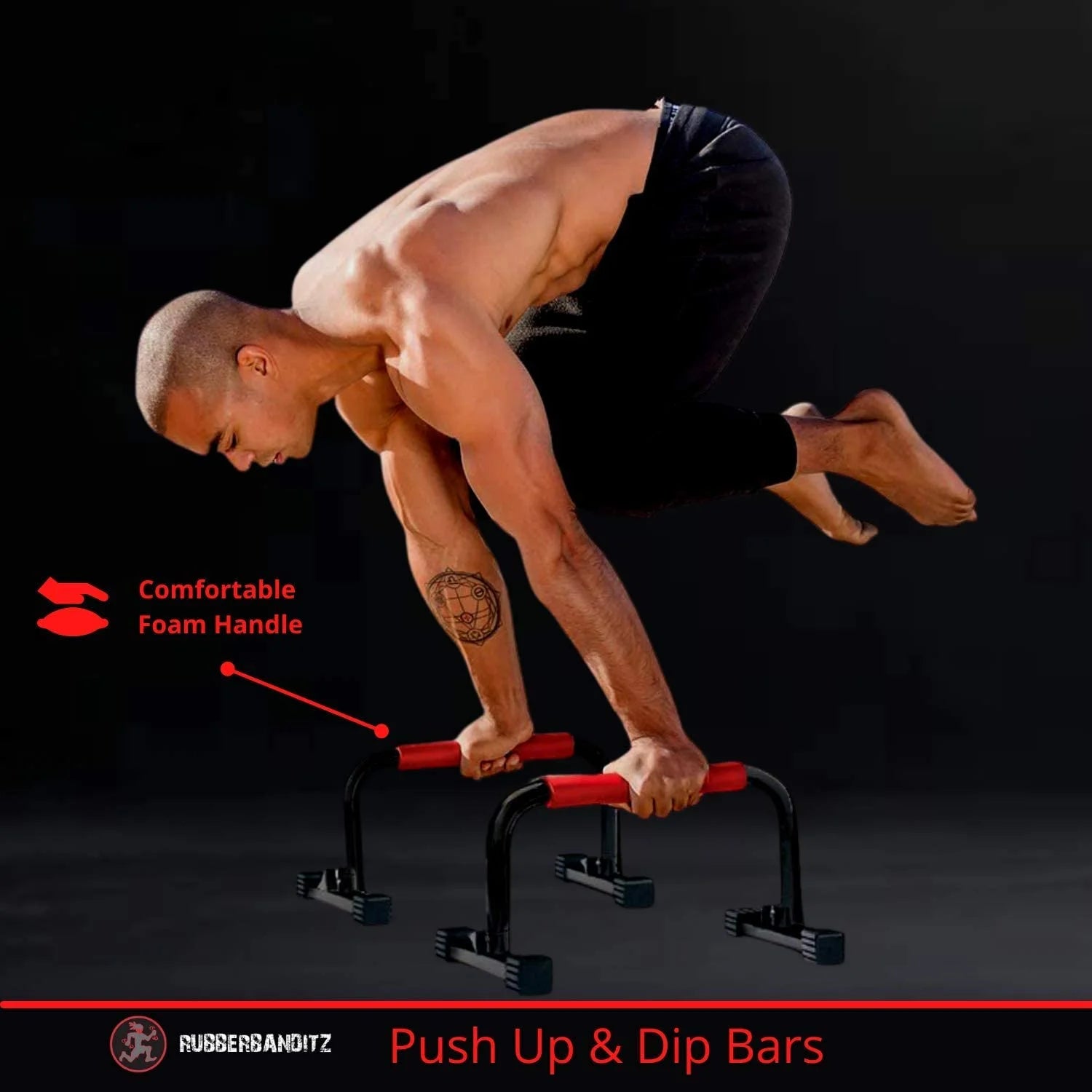 Parallettes Bars for Push Ups & Dip