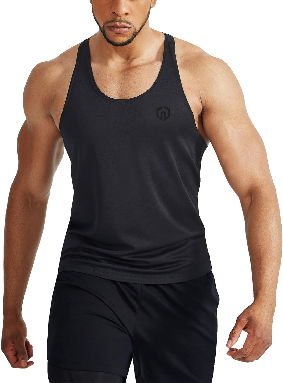 Men'S Workout Running Tank Top Sleeveless Gym Athletic Shirts